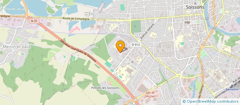 localisation de l'entreprise MONSIEUR KYAZIM RUSHUDOV à SOISSONS