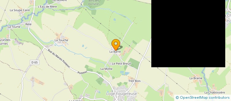 localisation de l'entreprise MONSIEUR KYLAN CHARBONNEAU  LOGE-FOUGEREUSE