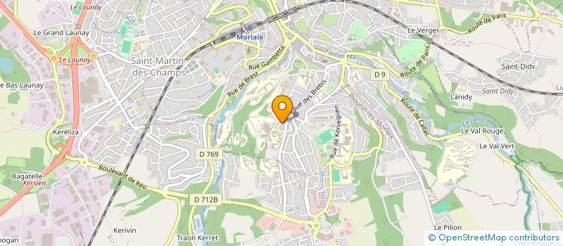 localisation de l'entreprise MONSIEUR KYLIAM OLLIVIER  MORLAIX