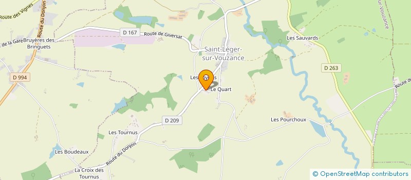 localisation de l'entreprise MONSIEUR KYLIAN BONNEAU WEIL  SAINT-LEGER-SUR-VOUZANCE