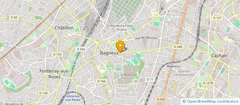 localisation de l'entreprise MONSIEUR KYLIAN BOURDELAS à BAGNEUX