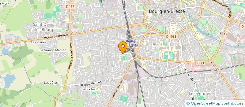 localisation de l'entreprise MONSIEUR KYLIAN BUCLET à BOURG-EN-BRESSE