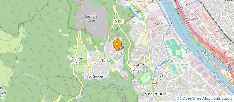 localisation de l'entreprise MONSIEUR KYLIAN BUSSONNAIS  SASSENAGE