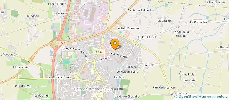 localisation de l'entreprise MONSIEUR KYLIAN CAILLOT  BAIN-DE-BRETAGNE