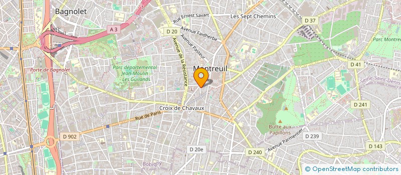 localisation de l'entreprise MONSIEUR KYLIAN DALMAZIR--PARDIN à MONTREUIL