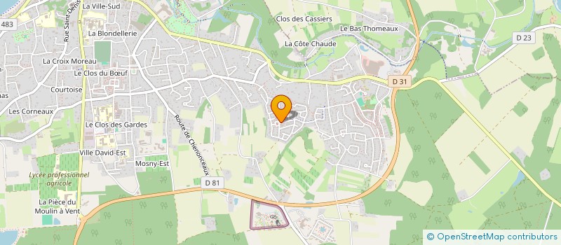 localisation de l'entreprise MONSIEUR KYLIAN DENIAU  AMBOISE