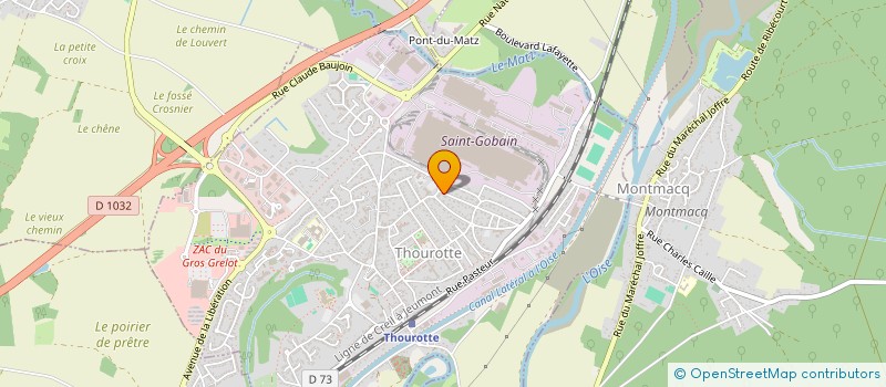 localisation de l'entreprise MONSIEUR KYLIAN DUBOIS  THOUROTTE