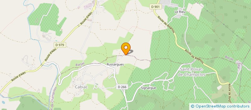 localisation de l'entreprise MONSIEUR KYLIAN GICQUIAUD  SAINT-PRIVAT-DE-CHAMPCLOS