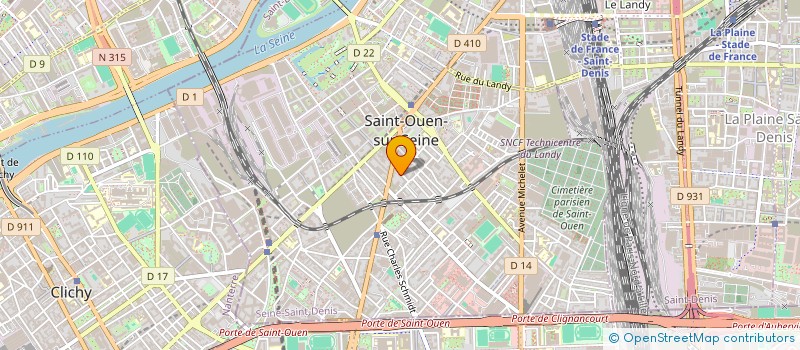 localisation de l'entreprise MONSIEUR KYLIAN GOMIS à SAINT-OUEN-SUR-SEINE