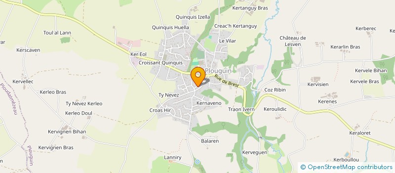localisation de l'entreprise MONSIEUR KYLIAN LE GOFF  PLOUGUIN