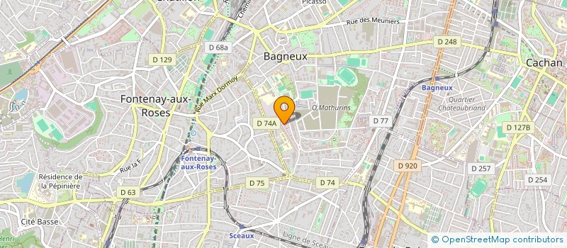 localisation de l'entreprise MONSIEUR KYLIAN LEFORT à BAGNEUX