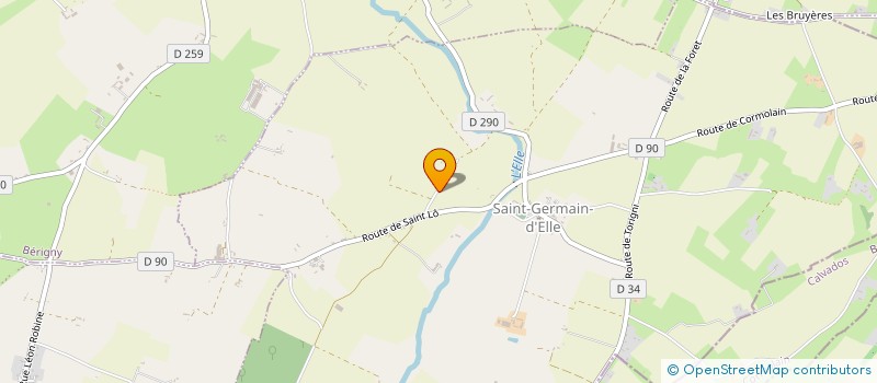 localisation de l'entreprise MONSIEUR KYLIAN MAUGER  SAINT-GERMAIN-D'ELLE