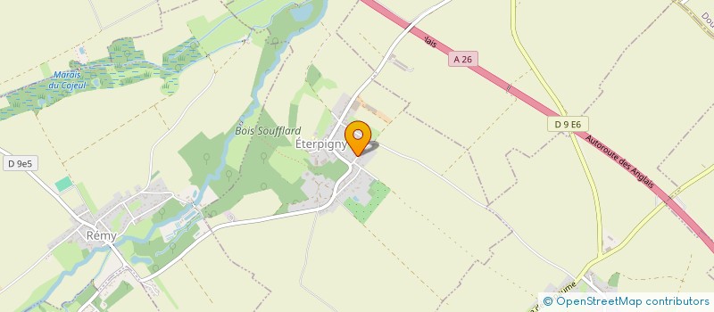 localisation de l'entreprise MONSIEUR KYLIAN MERLIN  ETERPIGNY