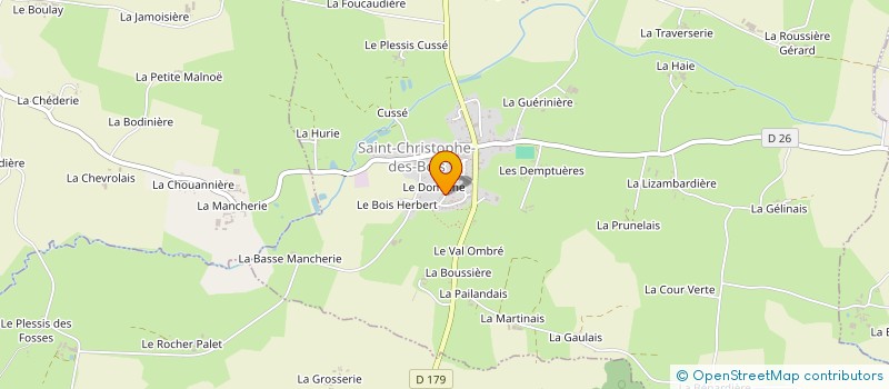 localisation de l'entreprise MONSIEUR KYLIAN MOKTAR  SAINT-CHRISTOPHE-DES-BOIS