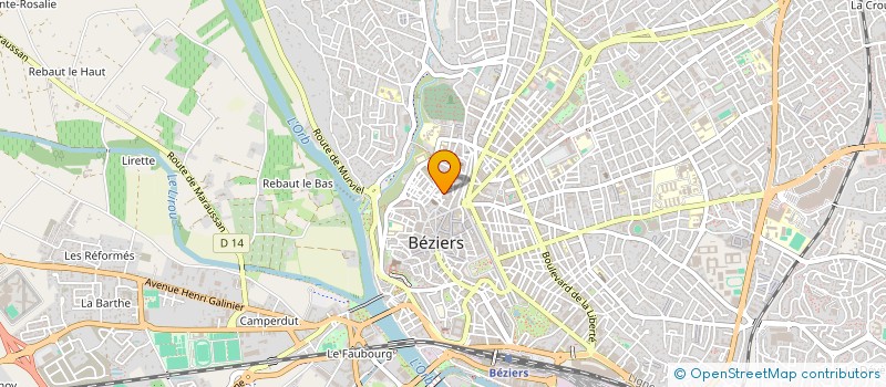 localisation de l'entreprise MONSIEUR KYLIAN MONTENEGRO  BEZIERS