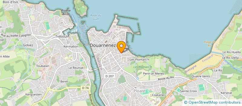 localisation de l'entreprise MONSIEUR KYLIAN NAFZGER  DOUARNENEZ