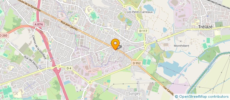 localisation de l'entreprise MONSIEUR KYLIAN PAYRAUDEAU  TRELAZE