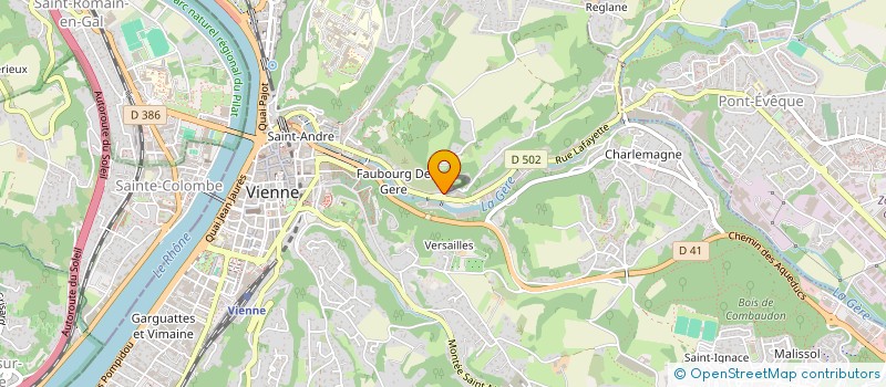 localisation de l'entreprise MONSIEUR KYLIAN PERRIN  VIENNE