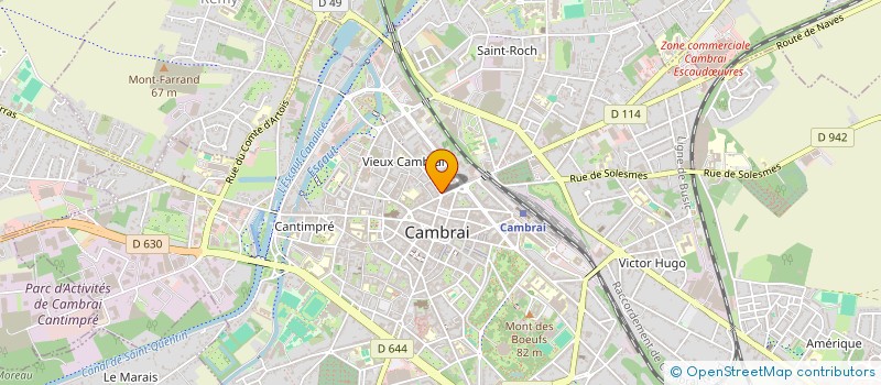 localisation de l'entreprise MONSIEUR KYLIAN PONCELET  CAMBRAI