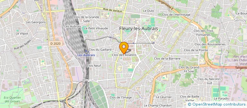 localisation de l'entreprise MONSIEUR KYLIAN PROCOPE à FLEURY-LES-AUBRAIS