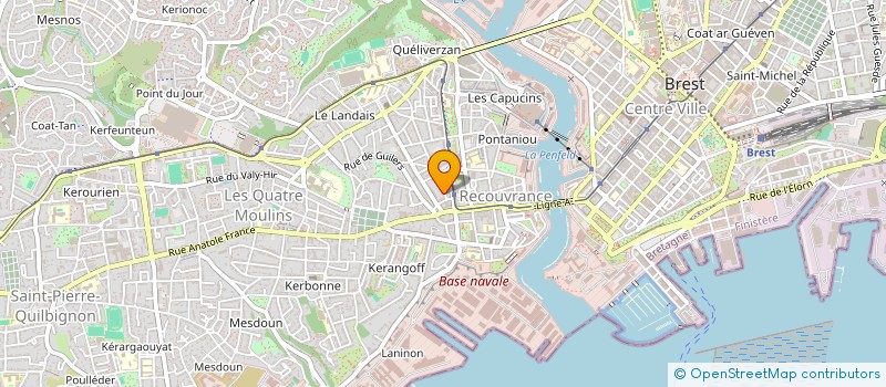 localisation de l'entreprise MONSIEUR KYLIAN ROBIN à BREST