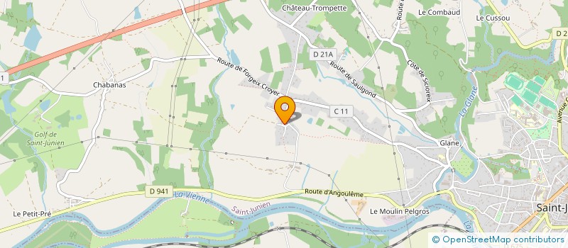 localisation de l'entreprise MONSIEUR KYLIAN ROBUCHON  SAINT-JUNIEN