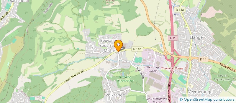 localisation de l'entreprise MONSIEUR KYLIAN SUTTER  THIONVILLE