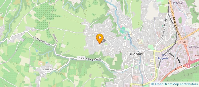 localisation de l'entreprise MONSIEUR KYLIAN VANDAMME  BRIGNAIS