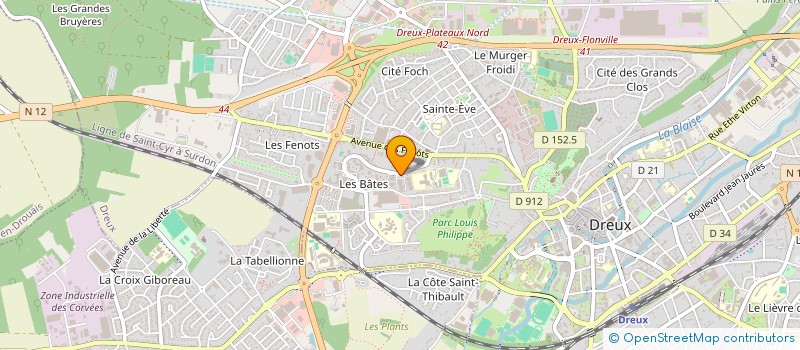 localisation de l'entreprise MONSIEUR KYLIANE HENRY à DREUX
