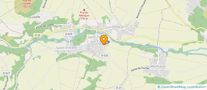 localisation de l'entreprise MONSIEUR KYLIANN MAGOT-DUSSOT  MEILHAUD