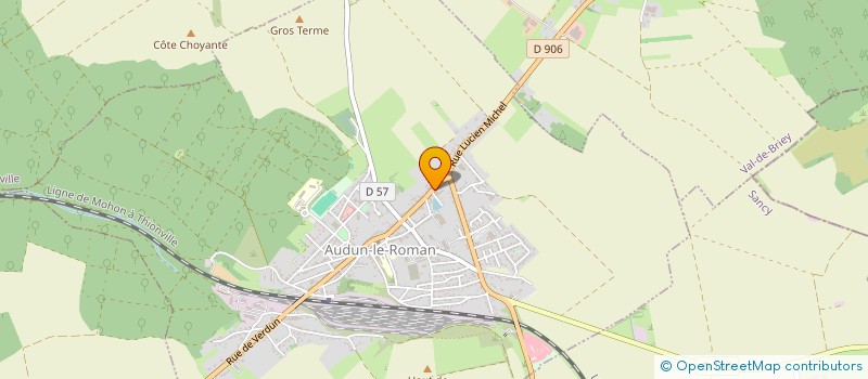 localisation de l'entreprise MONSIEUR KYLIANN TOUSSAINT  AUDUN-LE-ROMAN