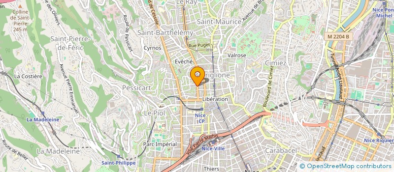 localisation de l'entreprise MONSIEUR KYLLIAN BLENGINO  NICE