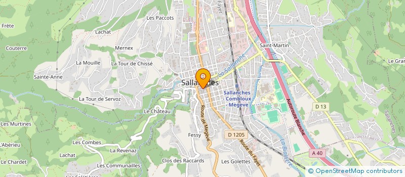 localisation de l'entreprise MONSIEUR KYLLIAN FAUCHER à SALLANCHES