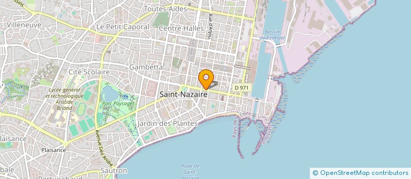 localisation de l'entreprise MONSIEUR KYLLIAN GAUDUCHON  SAINT-NAZAIRE