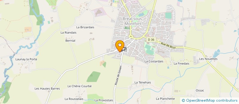 localisation de l'entreprise MONSIEUR KYLLIAN GICQUEL  BREAL-SOUS-MONTFORT