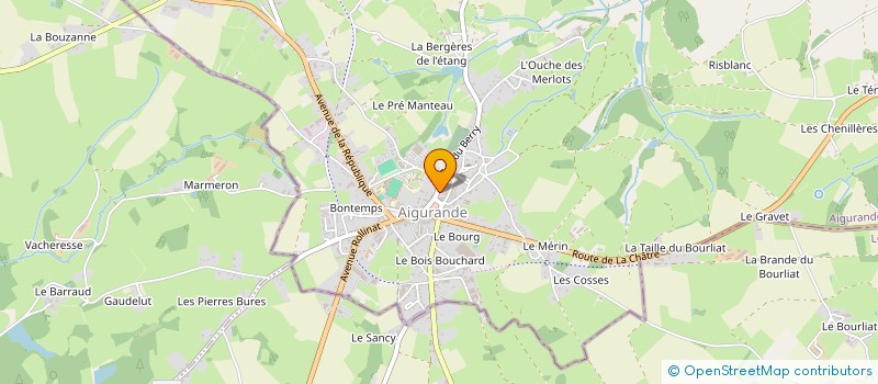 localisation de l'entreprise MONSIEUR KYLLIAN GOURDIN à AIGURANDE