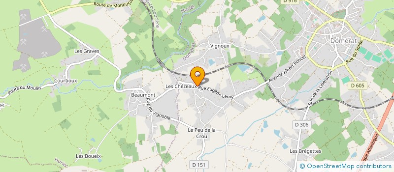 localisation de l'entreprise MONSIEUR KYLLIAN GOURICHON à DOMERAT