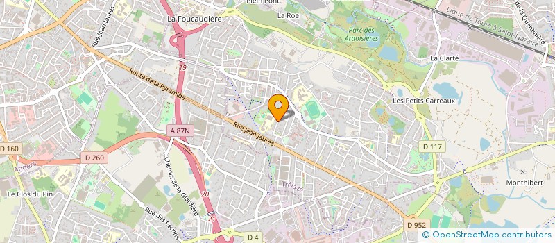 localisation de l'entreprise MONSIEUR KYLLIAN JAMET  TRELAZE