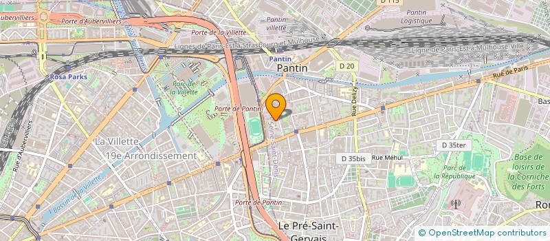 localisation de l'entreprise MONSIEUR KYLLIAN KIMBIDIMA  PANTIN