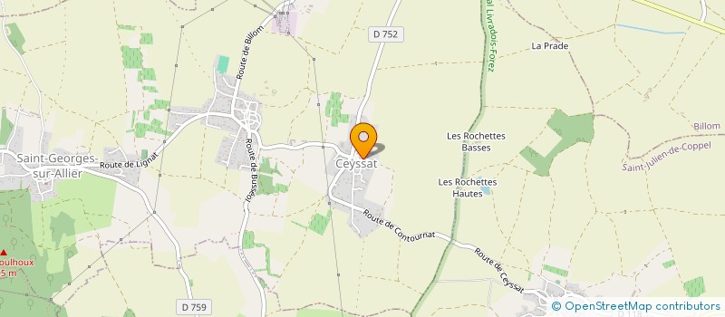 localisation de l'entreprise MONSIEUR KYLLIAN LAGAYE  SAINT-BONNET-LES-ALLIER