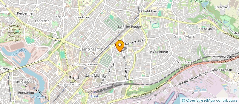 localisation de l'entreprise MONSIEUR KYLLIAN LAURENT à BREST