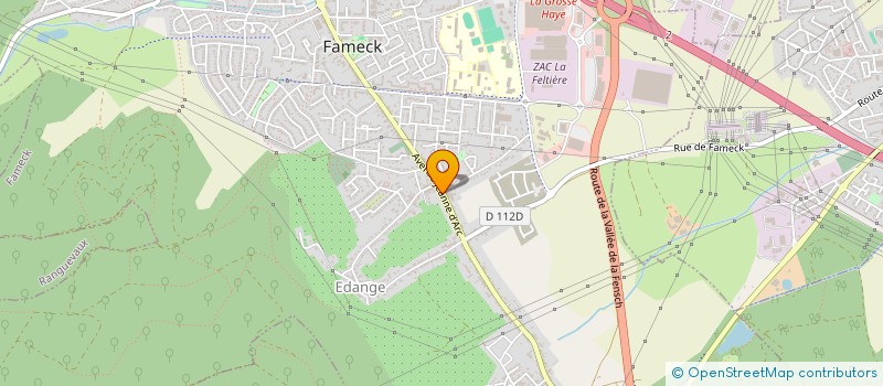 localisation de l'entreprise MONSIEUR KYLLIAN MAILLARD  FAMECK