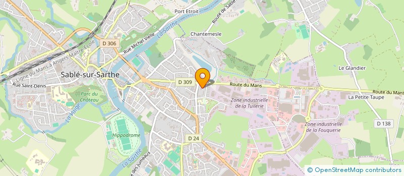 localisation de l'entreprise MONSIEUR KYLLIAN NICOLE à SABLE-SUR-SARTHE