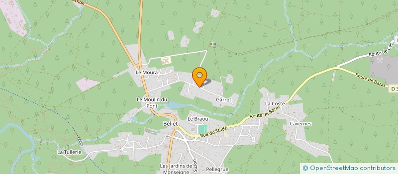 localisation de l'entreprise MONSIEUR KYLLIAN PIERRE  BELIN-BELIET