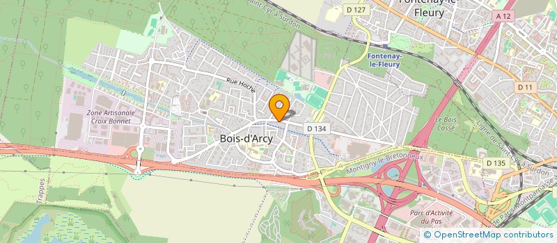 localisation de l'entreprise MONSIEUR KYLLIAN RAVE  BOIS-D'ARCY