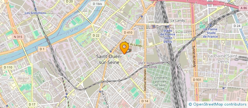 localisation de l'entreprise MONSIEUR KYLLIAN SIKA à SAINT-OUEN-SUR-SEINE