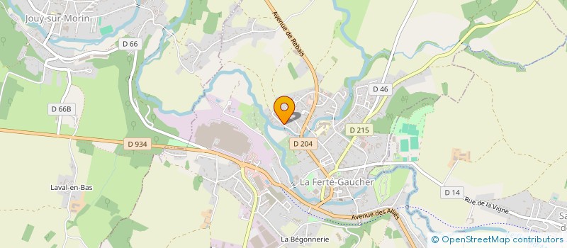 localisation de l'entreprise MONSIEUR KYLLIAN WINSTON  LA FERTE-GAUCHER