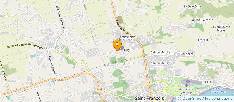 localisation de l'entreprise MONSIEUR KYMANI LAURENT  SAINT-FRANCOIS