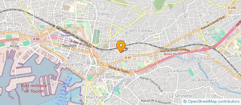 localisation de l'entreprise MONSIEUR KYNAN MONTAGNE  TOULON