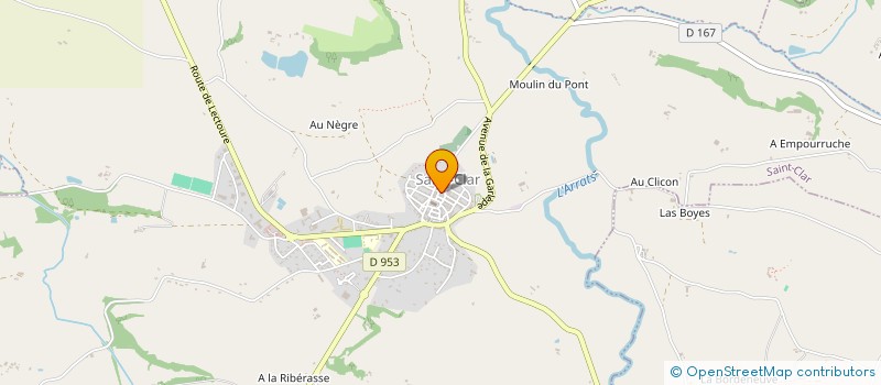 localisation de l'entreprise MONSIEUR L'EPICIER  SAINT-CLAR